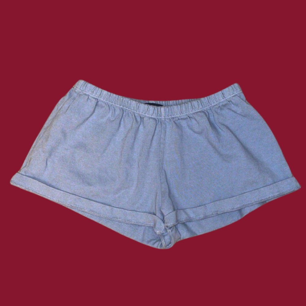 brandy melville light blue sweat shorts